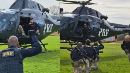 PRF realiza treinamento aéreo em Bento Gonçalves para atuação em enchentes e calamidades - Studio TV