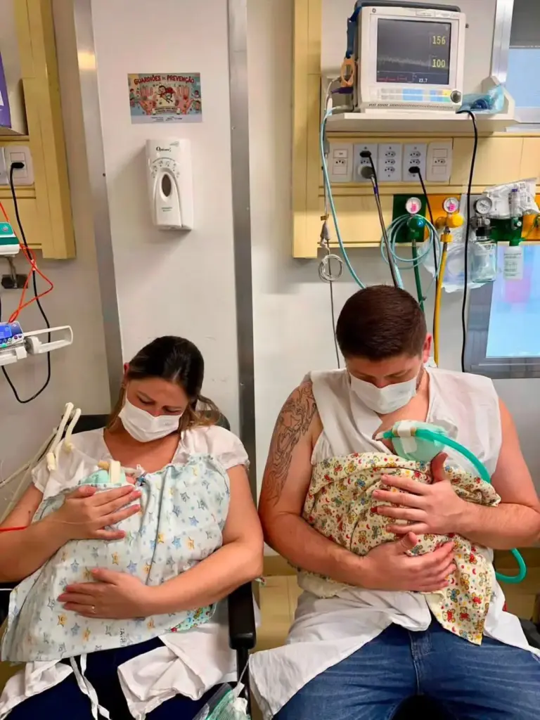 Quadrigêmeos de Panambi evoluem bem na UTI neonatal em Porto Alegre - Studio TV