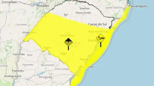 Rio Grande do Sul entra em alerta para tempestades, granizo e ventos fortes neste domingo - Studio TV