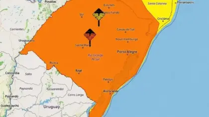 RS entra em alerta para temporais, granizo e acumulados que podem passar de 200 mm - Studio TV