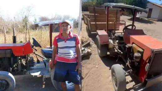Agricultor realiza sonho de infância e constrói trator com peças reaproveitadas - Studio TV
