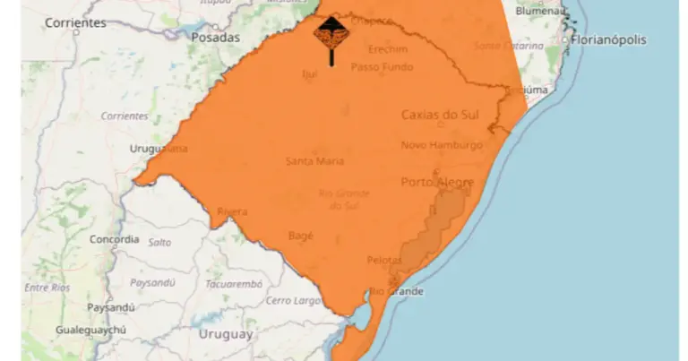 Defesa Civil alerta para tempestades severas e rajadas acima de 90 km/h no Rio Grande do Sul - Studio TV