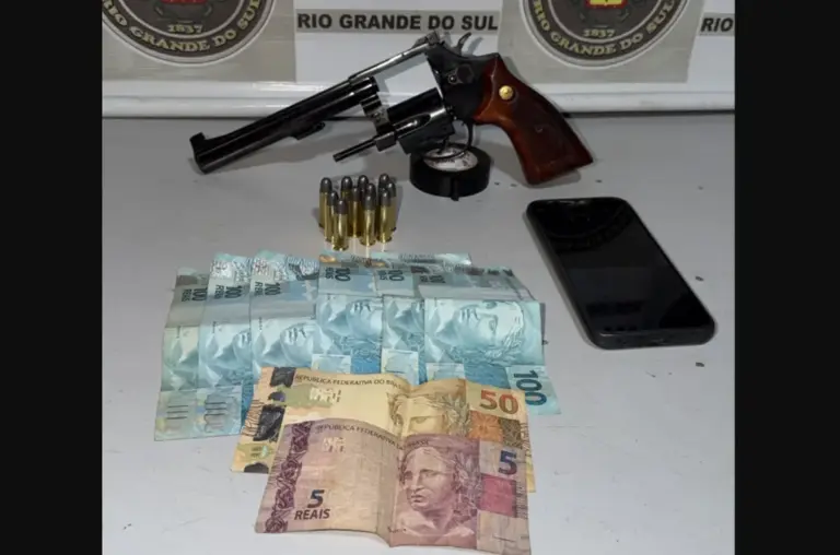 Homem é preso por porte ilegal de arma de fogo em Veranópolis na tarde deste sábado - Studio TV