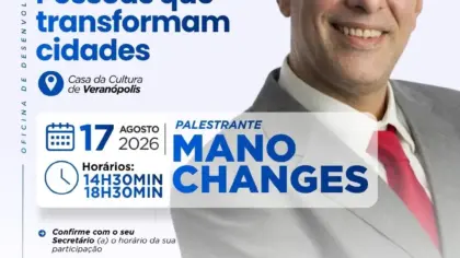Mano Changes palestra sobre desenvolvimento humano no serviço público em Veranópolis - Studio TV