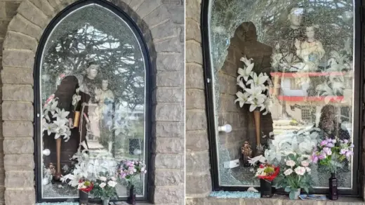 Vândalos quebram vidro do capitel de Santo Antônio em Garibaldi - Studio TV