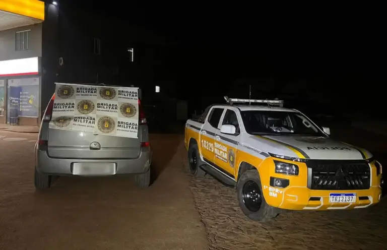 Veículo roubado em Santo Augusto é recuperado na ERS-317, em Coronel Bicaco - Studio TV