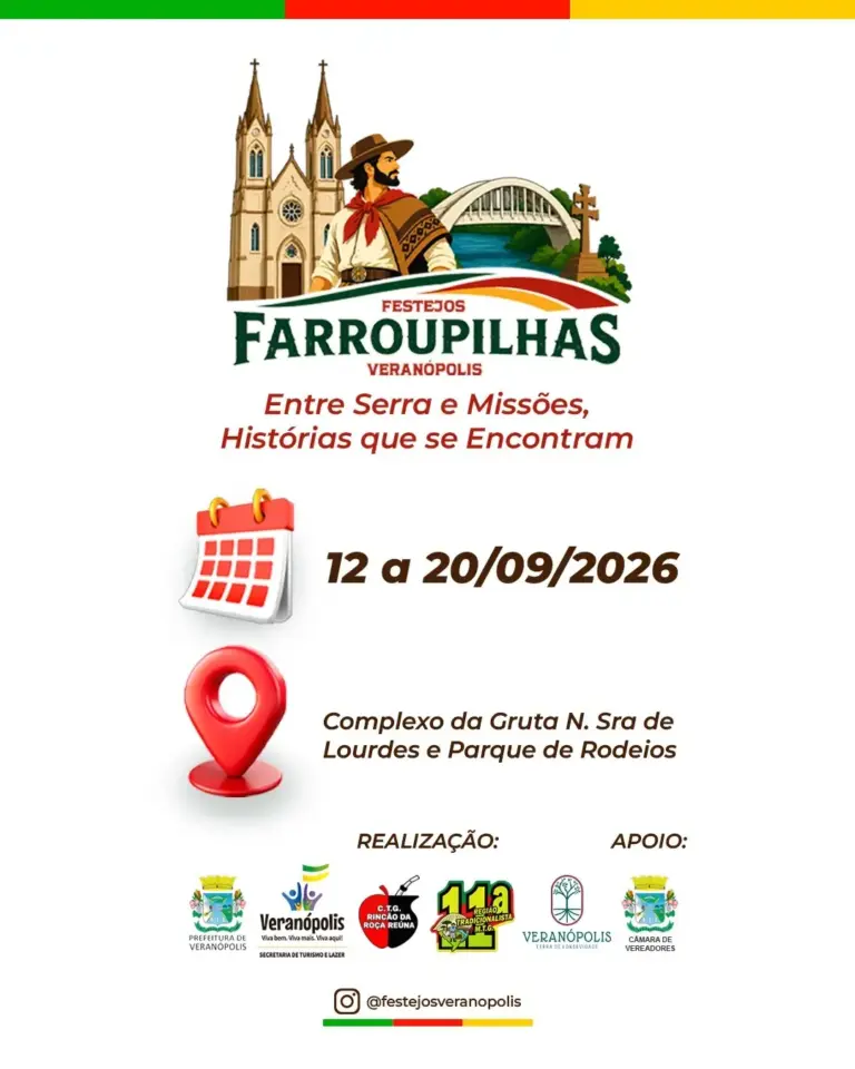 Veranópolis confirma Festejos Farroupilhas 2026 com nove dias de programação - Studio TV