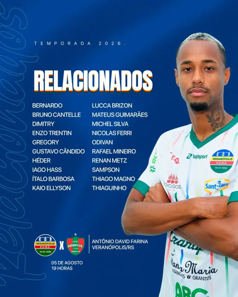 Veranópolis recebe o Brasil de Farroupilha pela segunda rodada da Divisão de Acesso - Studio TV