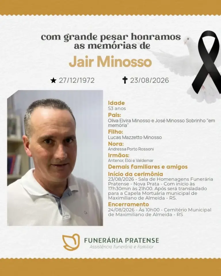 Vítima de acidente na BR-470 em Vila Flores é velada em Nova Prata; sepultamento será nesta segunda-feira - Studio TV