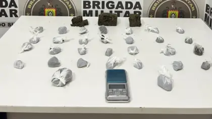 Adolescente é apreendido com cerca de 370 gramas de maconha em Serafina Corrêa - Studio TV