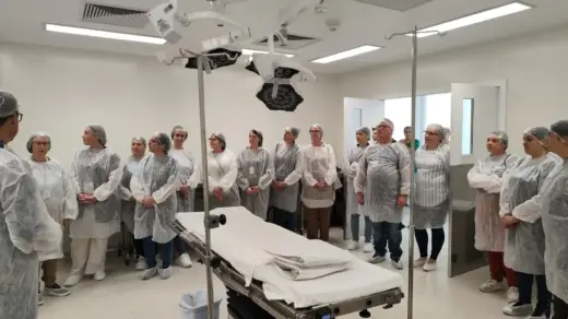 Agentes comunitários de saúde conhecem estrutura e novos espaços do Hospital São João Batista - Studio TV