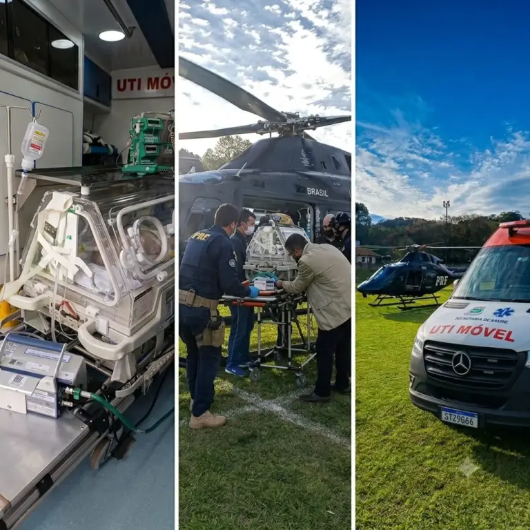 Bebê de três meses é transferido de helicóptero após grave acidente em Vista Alegre do Prata - Studio TV