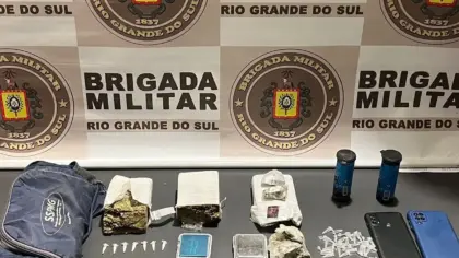 Brigada Militar prende dupla com mais de um quilo de drogas em Canela - Studio TV