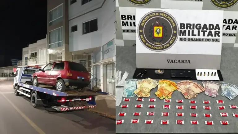 Brigada Militar prende homem por tráfico de drogas e apreende munições em Vacaria - Studio TV