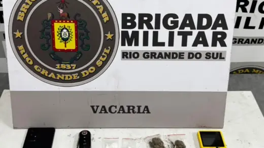 Brigada Militar prende homem por tráfico de drogas no bairro Jardim América, em Vacaria - Studio TV