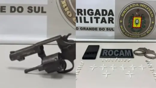 Brigada Militar registra ocorrências de porte ilegal de arma e tráfico de drogas em Marau - Studio TV