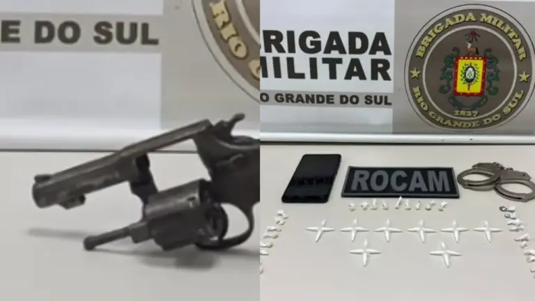 Brigada Militar registra ocorrências de porte ilegal de arma e tráfico de drogas em Marau - Studio TV