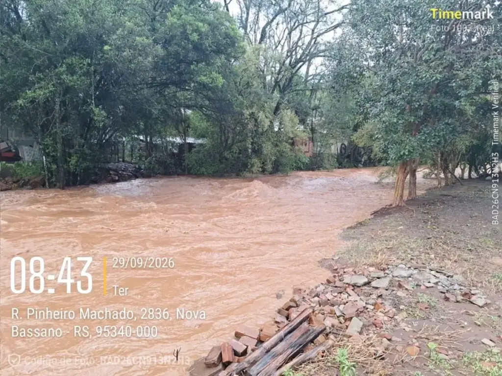 Chuva supera 170 milímetros e causa transtornos em Nova Bassano - Studio TV