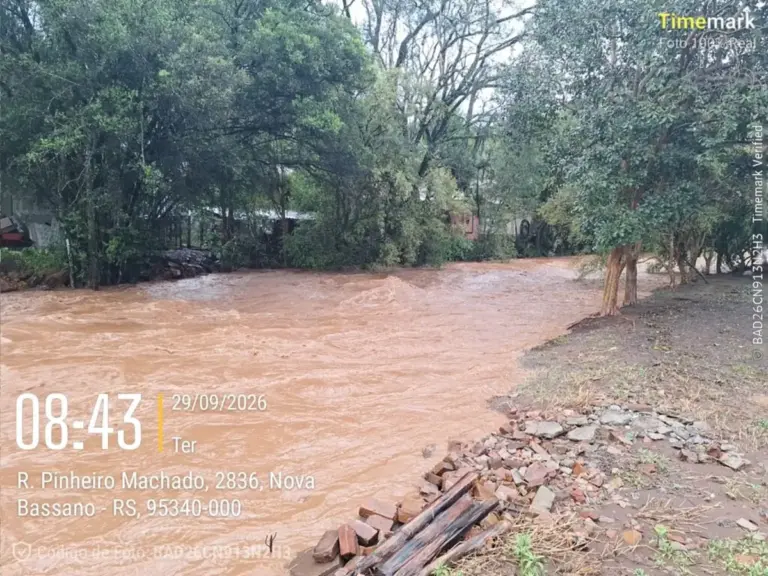 Chuva supera 170 milímetros e causa transtornos em Nova Bassano - Studio TV