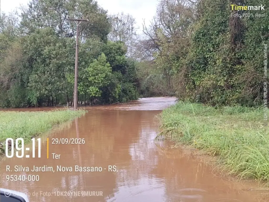 Chuva supera 170 milímetros e causa transtornos em Nova Bassano - Studio TV