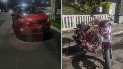 Colisão entre motocicleta e carro deixa uma pessoa ferida em Garibaldi - Studio TV