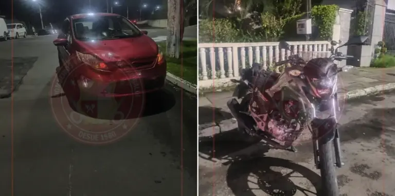 Colisão entre motocicleta e carro deixa uma pessoa ferida em Garibaldi - Studio TV