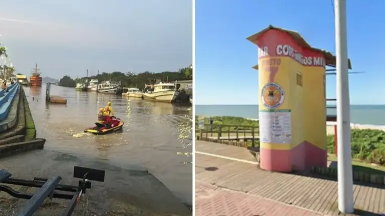 Criança de 10 anos desaparece no mar após ser atingida por onda no Litoral Norte de SC - Studio TV