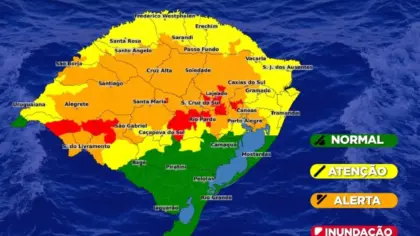 Defesa Civil alerta para risco de inundação nos rios Taquari, Caí, Jacuí, Quaraí e Santa Maria - Studio TV