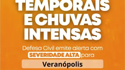 Defesa Civil alerta para temporais e chuva intensa em Veranópolis a partir deste domingo - Studio TV