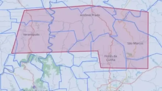 Defesa Civil emite alerta severo para Veranópolis, Antônio Prado e Flores da Cunha - Studio TV
