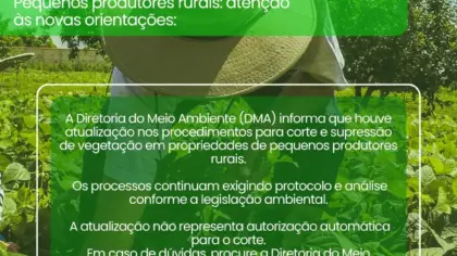 DMA atualiza procedimentos ambientais para pequenos produtores rurais em Veranópolis - Studio TV
