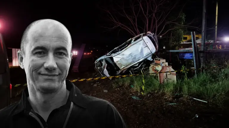Empresário morre após caminhonete sair da pista e capotar na RSC-453, em Mato Leitão - Studio TV