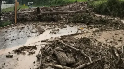 Estrada Geral Santa Bárbara é liberada após desmoronamento causado pelas chuvas em Veranópolis - Studio TV