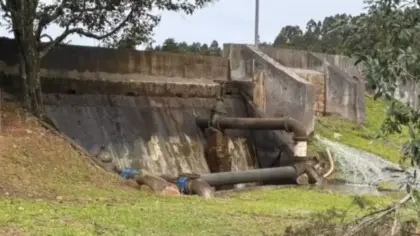 Fissuras em represa de São Marcos levam à retirada preventiva de moradores e alunos - Studio TV