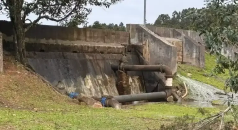 Fissuras em represa de São Marcos levam à retirada preventiva de moradores e alunos - Studio TV