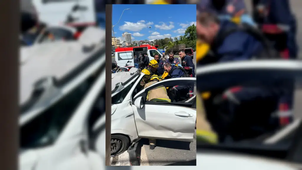 Grave acidente na BR-470 deixa três pessoas feridas em Bento Gonçalves - Studio TV