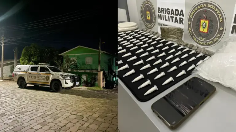 Homem é preso por tráfico de drogas em Nova Araçá - Studio TV