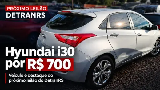 Hyundai i30 com lance inicial de R$ 700 é destaque no próximo leilão do DetranRS - Studio TV