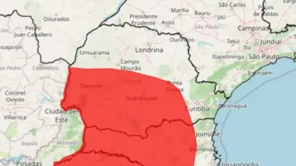 Inmet emite alerta vermelho de grande perigo para tempestades no Rio Grande do Sul - Studio TV