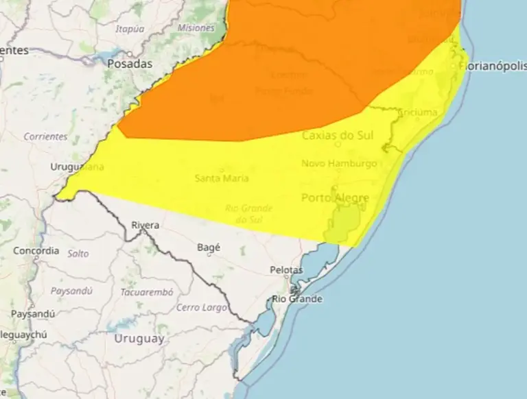 Inmet emite alertas para tempestades com ventos de até 100 km/h no Rio Grande do Sul - Studio TV
