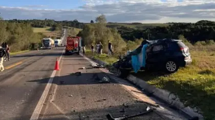 Irmãs de Carazinho são identificadas como vítimas fatais de acidente na BR-470, em Lagoa Vermelha - Studio TV