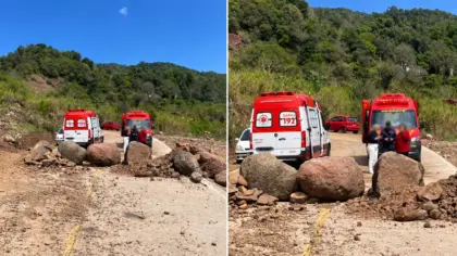 Jovem de 28 anos fica ferido após capotamento de trator no interior de Cotiporã - Studio TV