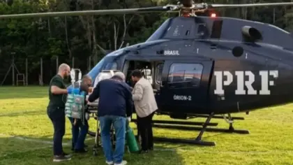 Morre bebê de três meses que foi socorrido com ajuda de helicóptero após grave acidente em Vista Alegre do Prata - Studio TV
