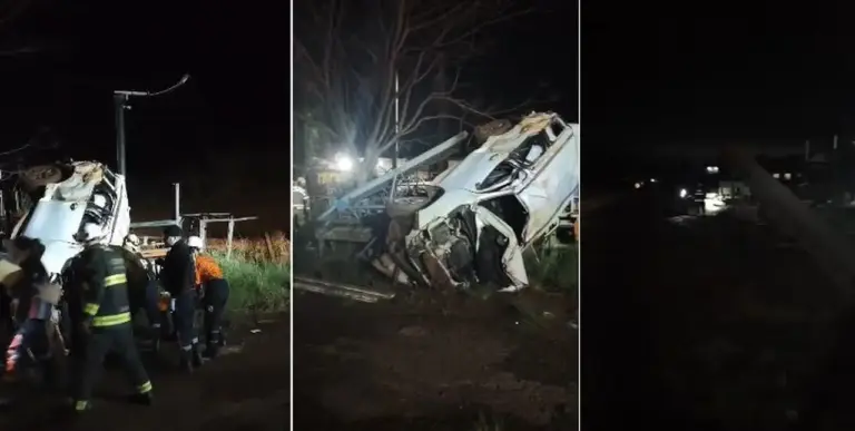 Motorista morre e mulher fica ferida após capotamento na RSC-453, em Mato Leitão - Studio TV