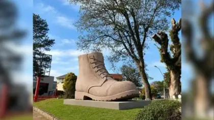 Nova Petrópolis, na Serra Gaúcha, terá a maior bota do mundo esculpida em arenito - Studio TV