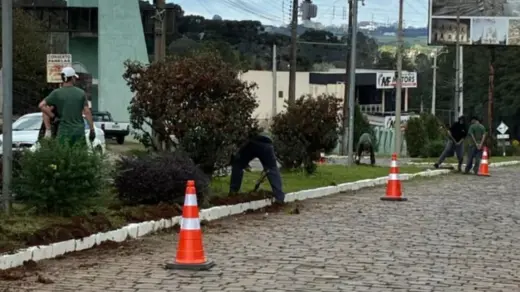 Nova Prata inicia revitalização paisagística em acessos, área central e Largo Municipal - Studio TV