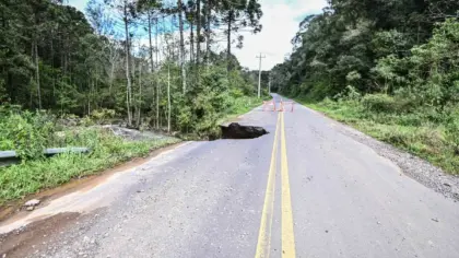 Nove estradas do interior de Caxias do Sul seguem totalmente bloqueadas após chuvas - Studio TV