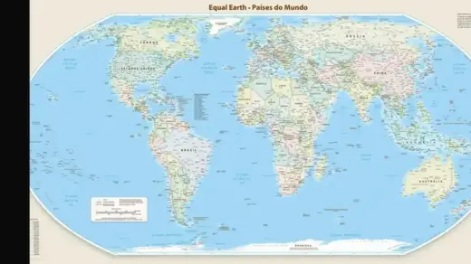 Novo mapa-múndi busca corrigir distorções no tamanho da África, América do Sul e Ásia - Studio TV