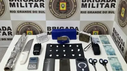 Operação da Brigada Militar prende dois por tráfico e apreende mais de 1 kg de drogas em Serafina Corrêa e Nova Araçá - Studio TV