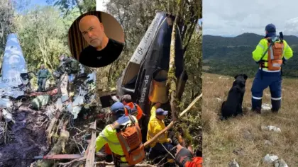 Operação de 24 horas mobiliza mais de 40 bombeiros após queda de helicóptero em SC - Studio TV